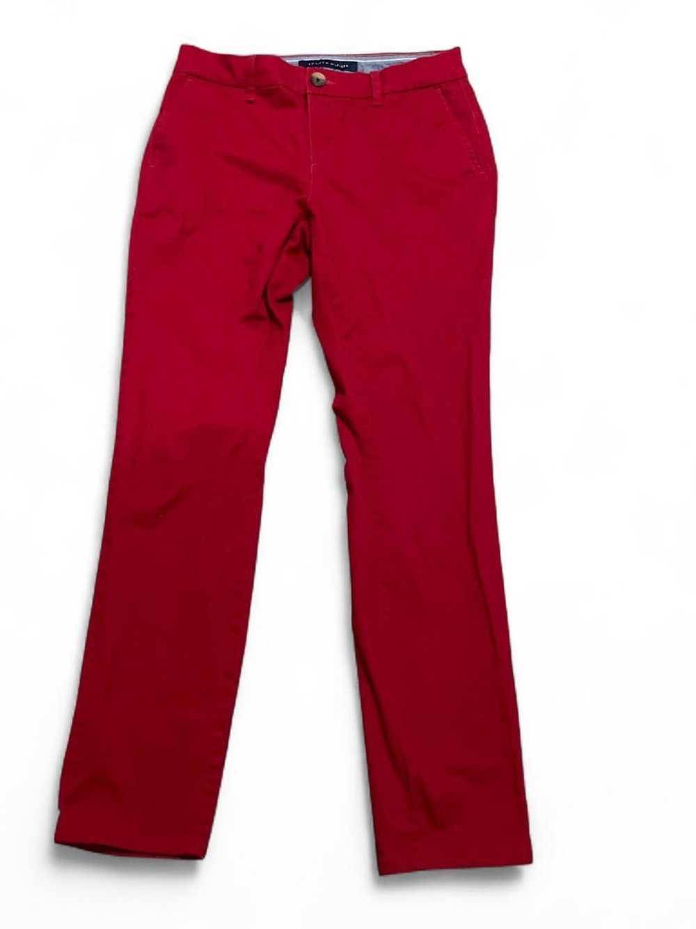Tommy Hilfiger Women's Red Straight-Leg Pants